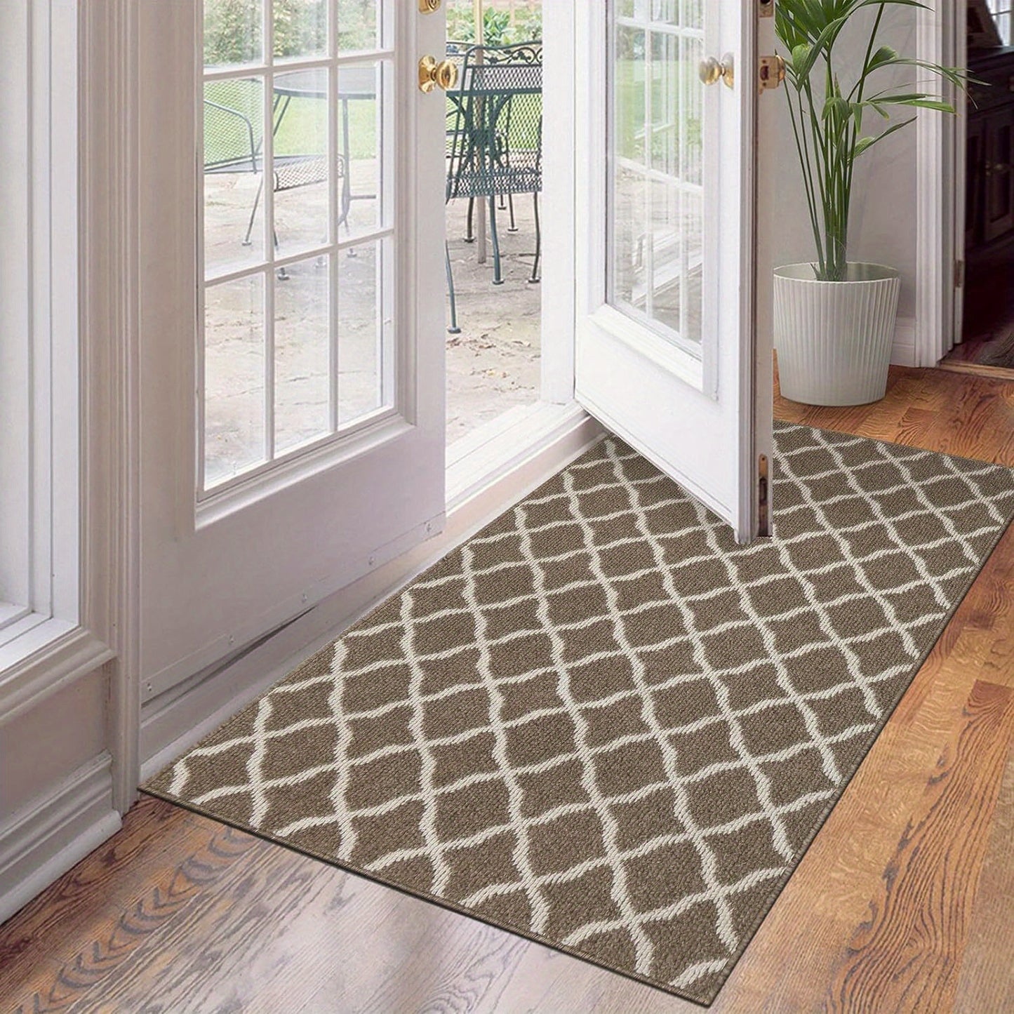 Large Non Slip Door Mat Large Door Mats Indoor Washable Front Door Mat Non Slip Water Absorbent Entryway Rug Doormat Indoor Entrance Entry Rug Floor Mat for Home Garage Kitchen