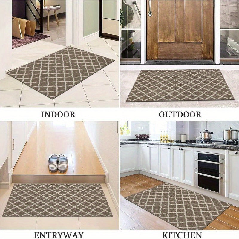 Large Non Slip Door Mat Large Door Mats Indoor Washable Front Door Mat Non Slip Water Absorbent Entryway Rug Doormat Indoor Entrance Entry Rug Floor Mat for Home Garage Kitchen